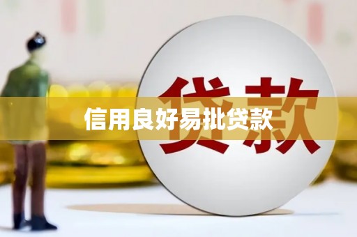 海南信用良好易批贷款