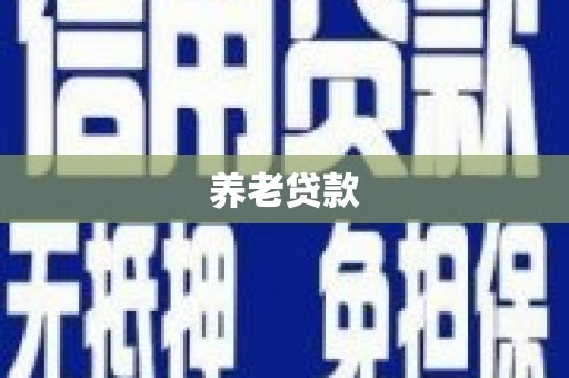 海南养老贷款
