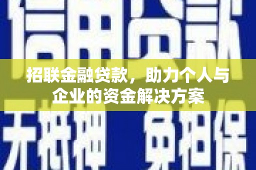 海南招联金融贷款，助力个人与企业的资金解决方案