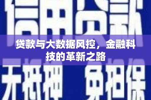 海南贷款与大数据风控，金融科技的革新之路