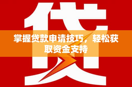 海南掌握贷款申请技巧，轻松获取资金支持