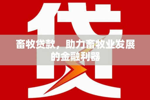 海南畜牧贷款，助力畜牧业发展的金融利器