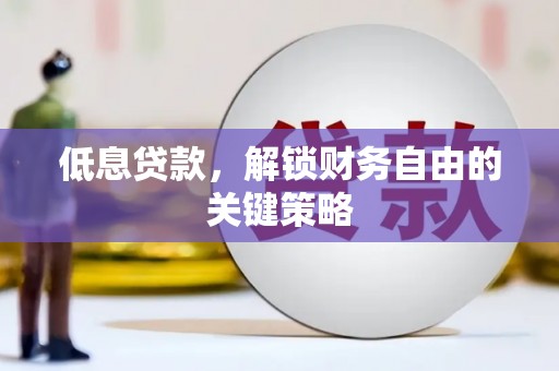 海南低息贷款，解锁财务自由的关键策略