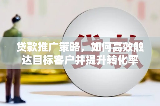 海南贷款推广策略，如何高效触达目标客户并提升转化率