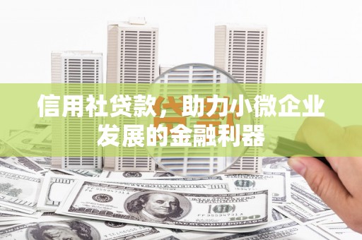海南信用社贷款，助力小微企业发展的金融利器