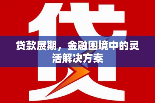 海南贷款展期，金融困境中的灵活解决方案