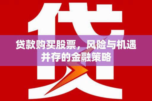 海南贷款购买股票，风险与机遇并存的金融策略