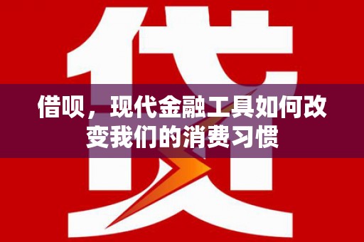 海南借呗，现代金融工具如何改变我们的消费习惯