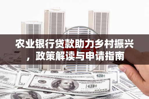 海南农业银行贷款助力乡村振兴，政策解读与申请指南