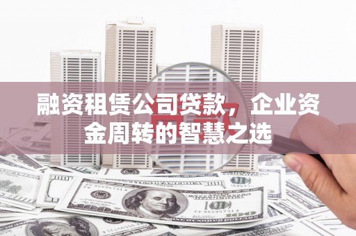 海南融资租赁公司贷款，企业资金周转的智慧之选