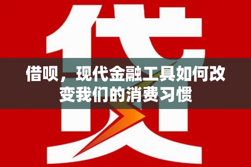 海南借呗，现代金融工具如何改变我们的消费习惯