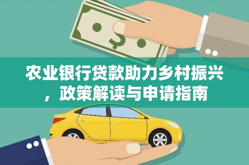 海南农业银行贷款助力乡村振兴，政策解读与申请指南