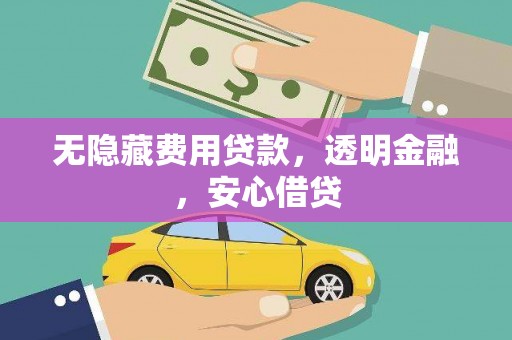 海南无隐藏费用贷款，透明金融，安心借贷