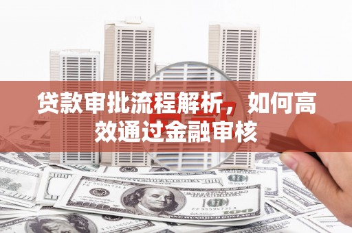 海南贷款审批流程解析，如何高效通过金融审核