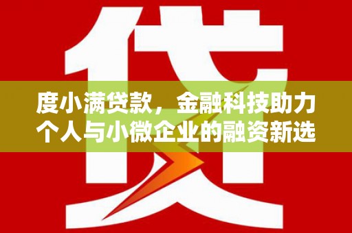海南度小满贷款，金融科技助力个人与小微企业的融资新选择