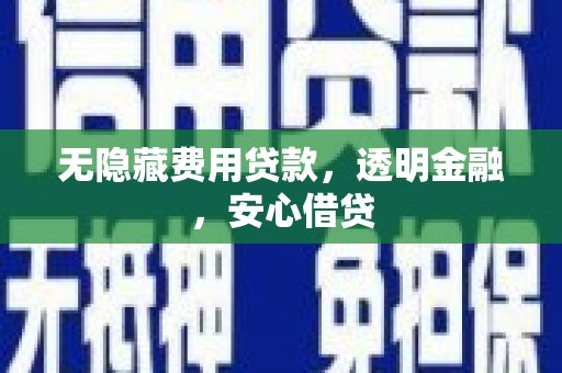 海南无隐藏费用贷款，透明金融，安心借贷