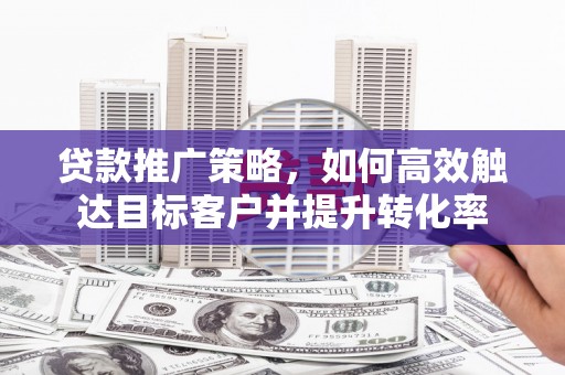 海南贷款推广策略，如何高效触达目标客户并提升转化率