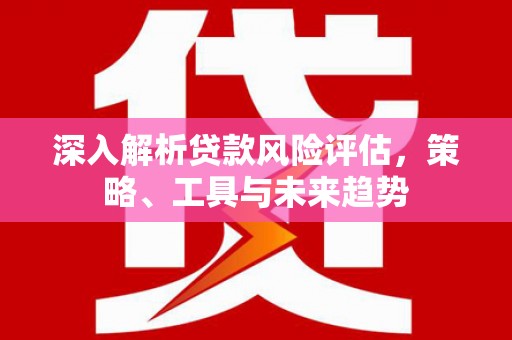 海南深入解析贷款风险评估，策略、工具与未来趋势