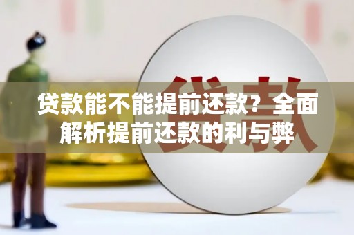 海南贷款能不能提前还款？全面解析提前还款的利与弊