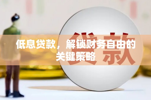 海南低息贷款，解锁财务自由的关键策略