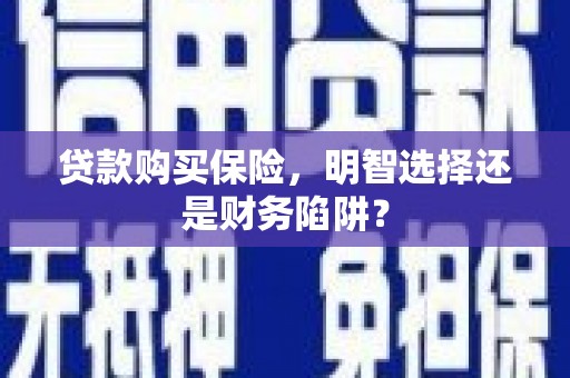 海南贷款购买保险，明智选择还是财务陷阱？