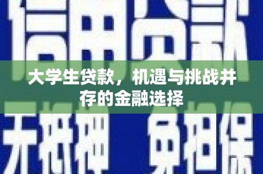 海南大学生贷款，机遇与挑战并存的金融选择