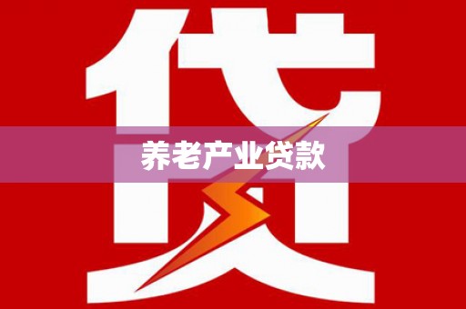 海南养老产业贷款