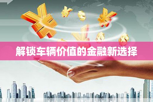 海南解锁车辆价值的金融新选择